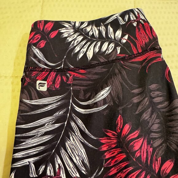 Fabletics, Mid-Rise Printed Powerlite Capri, Medium, Color: Oasis Print - Picture 2 of 5